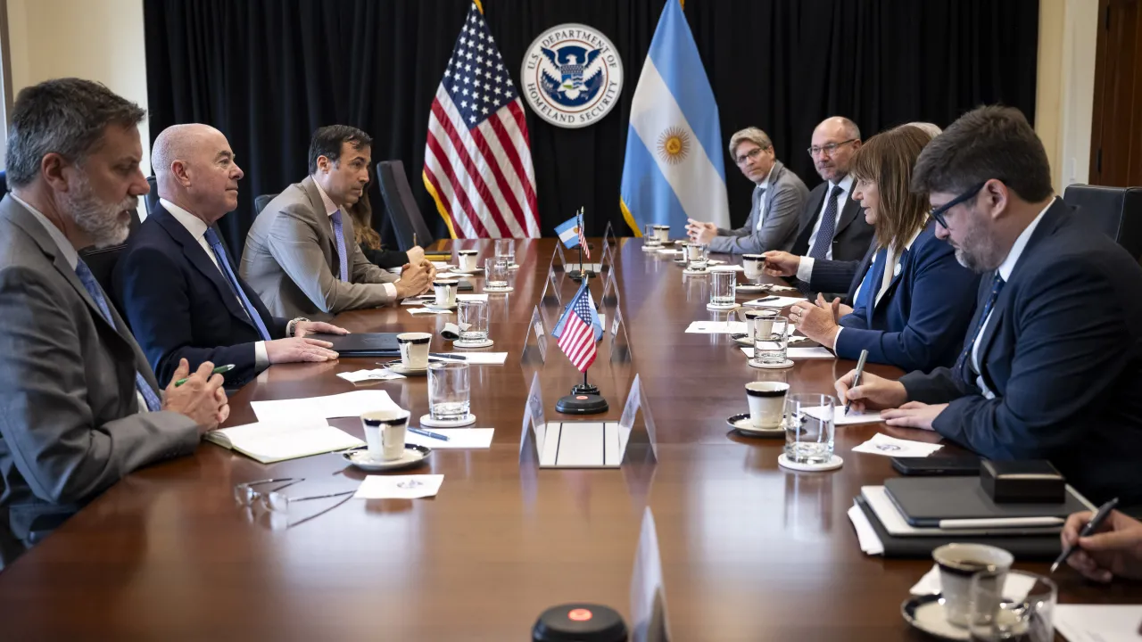 Image: DHS Secretary Alejandro Mayorkas Participates in a Bilateral Meeting with Argentina Minister of Security Patricia Bullrich (002)
