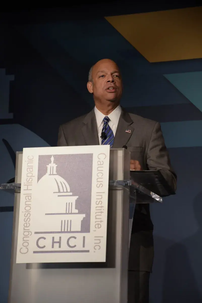 During his remarks, Secretary Johnson discussed how leaders in this country have a distinct responsibility to communicate openly and honestly with the American people. “